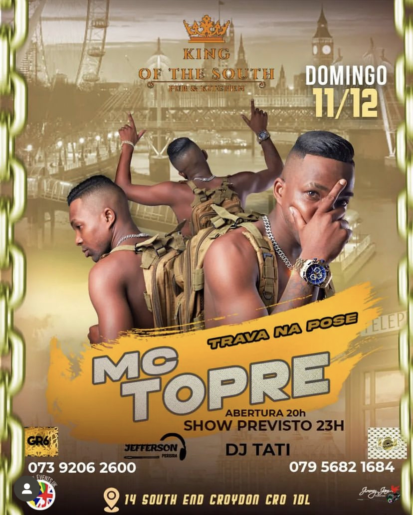 MC Topre em Londres um show imperdível