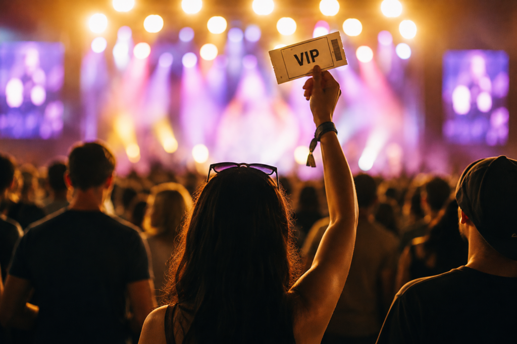 Público em um evento mostrando como um diferencial pode atrair mais participantes e aumentar a venda de ingressos.